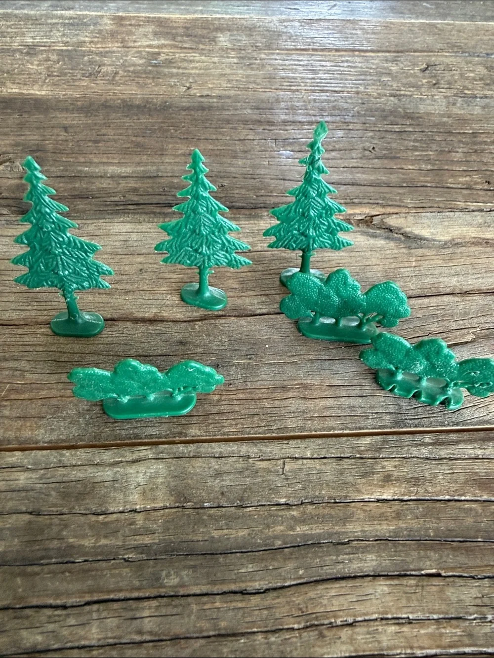 Vintage 1960’s Lego Green Plastic Tree and Bush Set. a